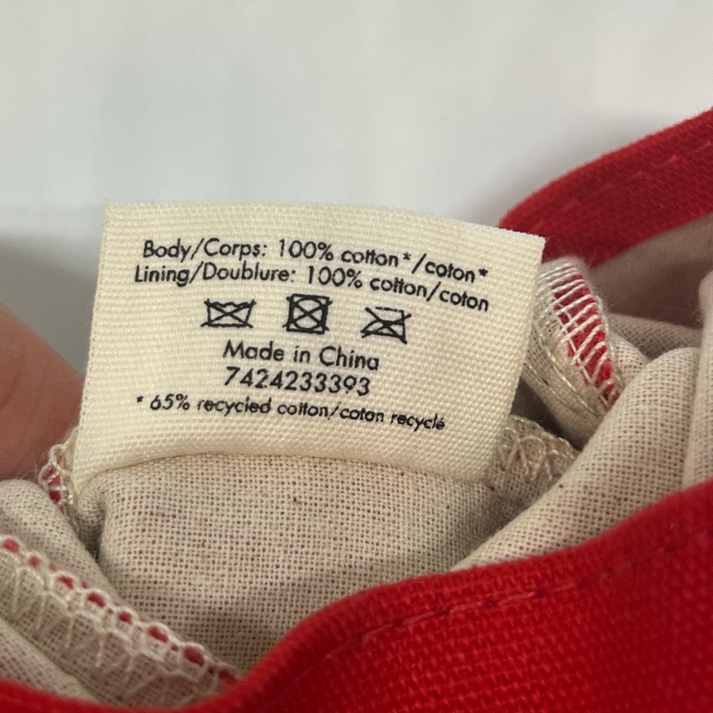 Kenzo Parfums red generous organic cotton pouch - Picture 12 of 13